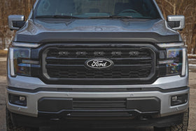 Rough Country protector removed showing clean factory hood restoration