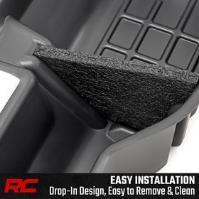 Rough Country lifestyle image of truck cabin with concealed storage benefit