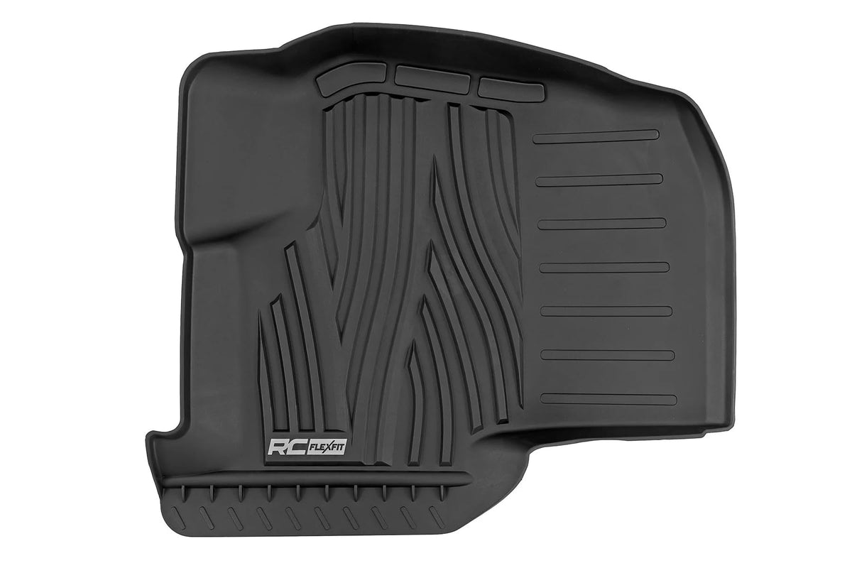 Rough Country lifestyle truck interior showing durable mats in use