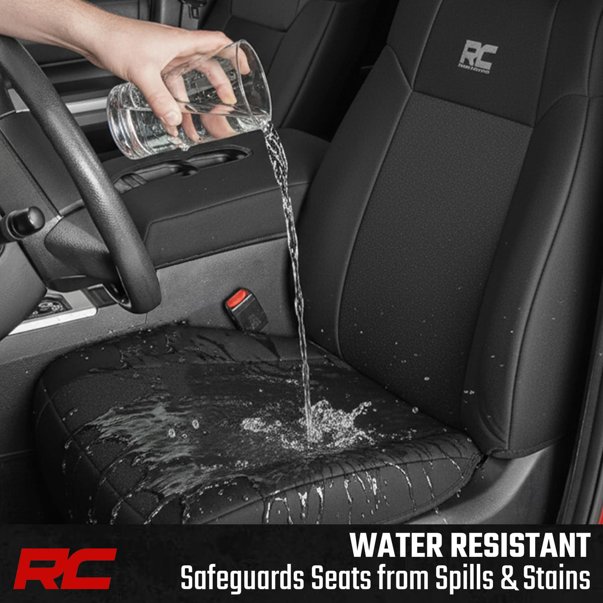 Rough Country lifestyle truck interior showing durable, clean look