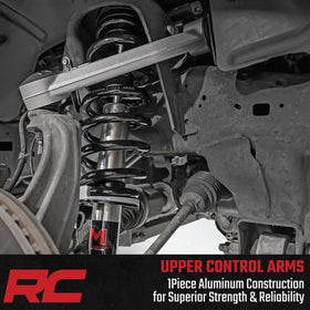Rough Country-equipped truck driving off-road illustrating rugged performance and reliability benefit