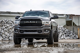 Rough Country lift kit hardware laid out showing included components for easy installation
