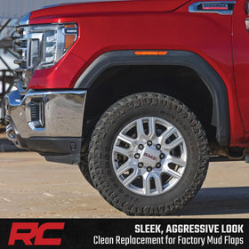 Rough Country rear delete panel highlighting added tire clearance benefit