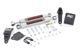 Rough Country N3 close-up of damper and mounting hardware highlighting robust construction and reliability