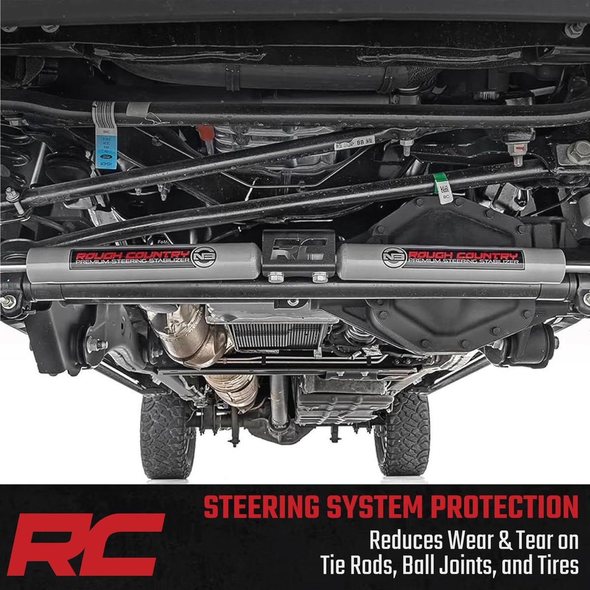 Close-up of Rough Country N3 valve body and seals highlighting durable damping components