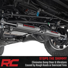 Rough Country installed on truck with scale to show fitment and correct sizing