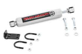 Rough Country N3 chrome-hardened 18mm piston rod close-up highlighting durability advantage