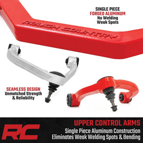 Rough Country packaging and hardware kit showing all bolt-on components included