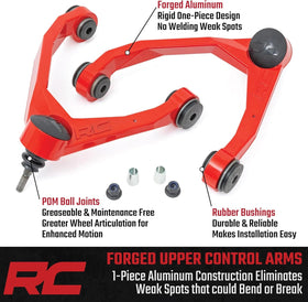 Rough Country POM ball joint close-up showing low-friction design and improved motion