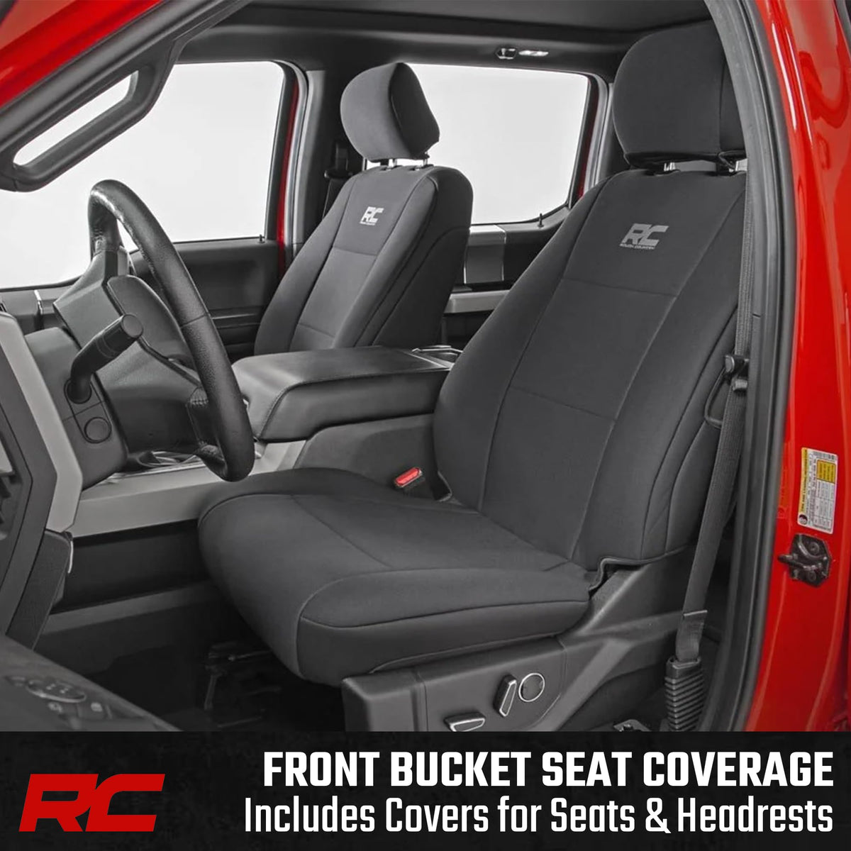 Rough Country rear seat covers full bench view protecting rear seats