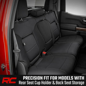 Rough Country rear seat full coverage protecting kids and pets