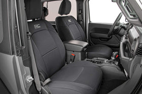 Rough Country rear seat full view installed providing complete coverage
