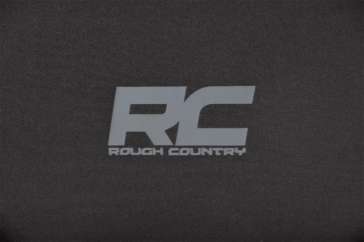 Rough Country rear seats full coverage protecting against kids, pets, and spills