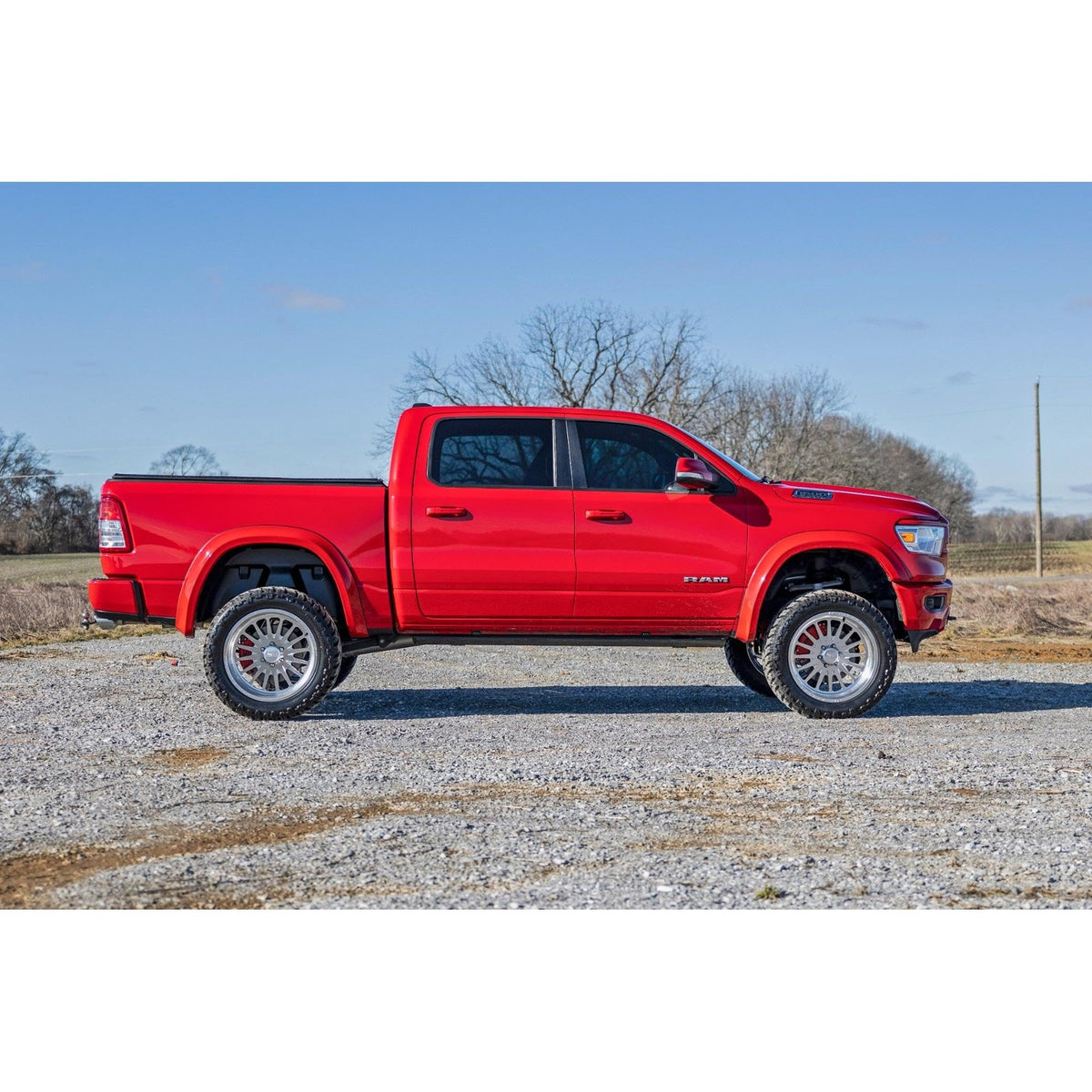 Rough Country lifestyle photo of truck off-road showing debris protection benefit