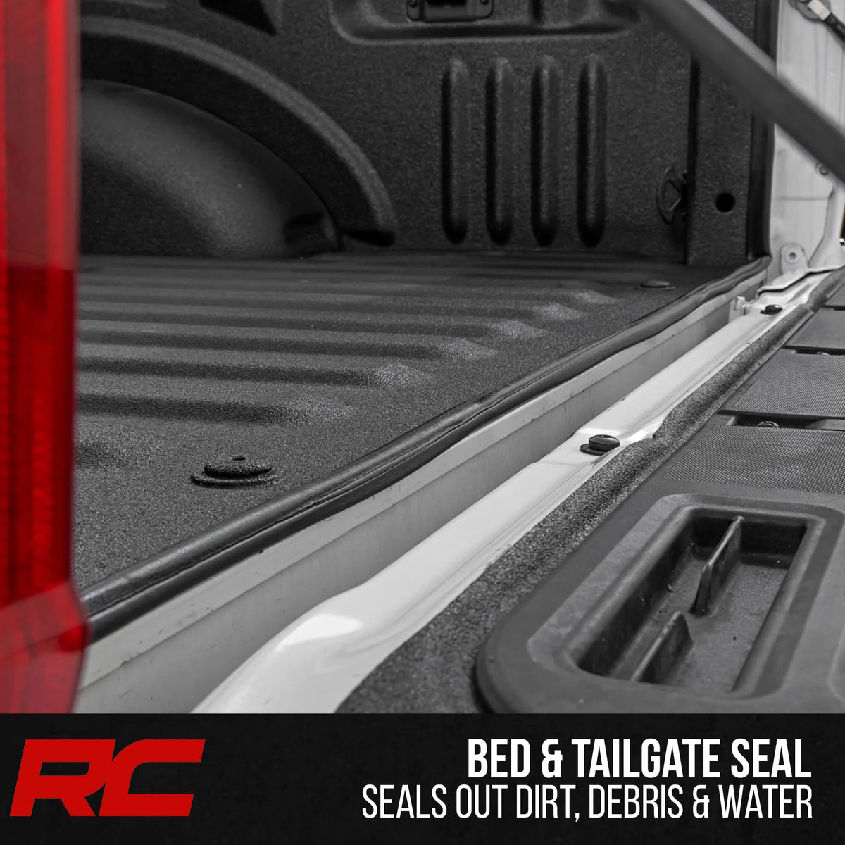 Rough Country close-up of seal extrusion showing durable texture and tight barrier