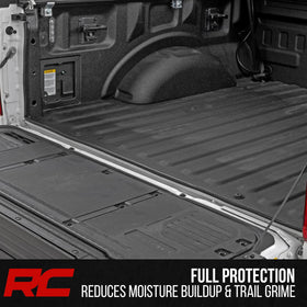 Rough Country seal next to ruler showing length and trim-to-fit convenience