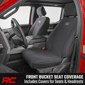 Rough Country neoprene texture close-up showing durable water-resistant surface