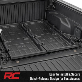 Rough Country side profile with tray extended showing smooth slide mechanism and reach
