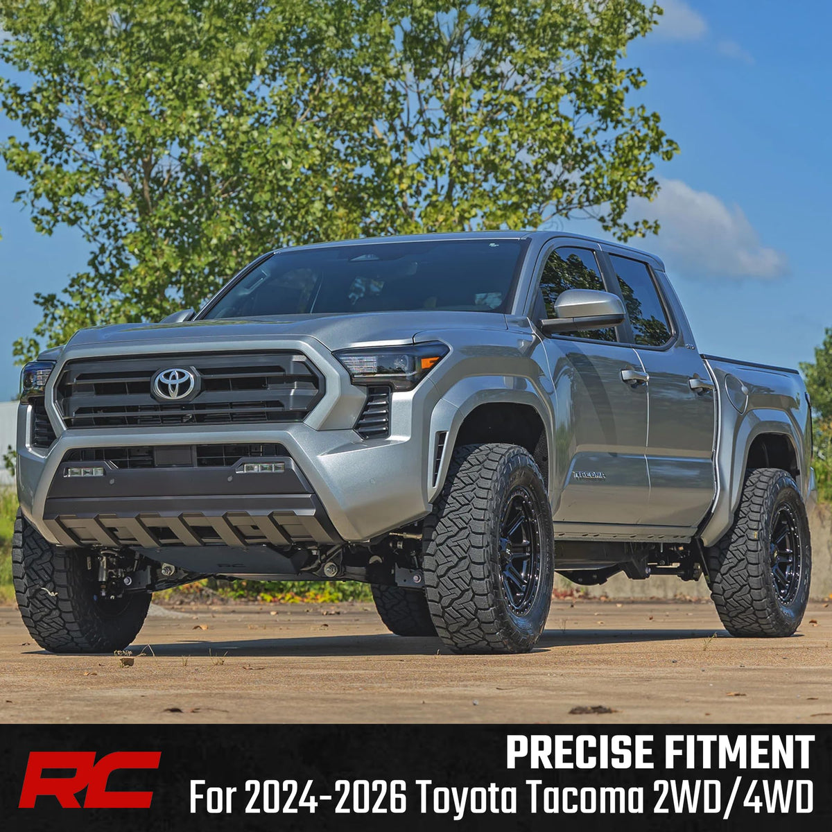 Rough Country TRD crossmember trim area showing fitment requirement