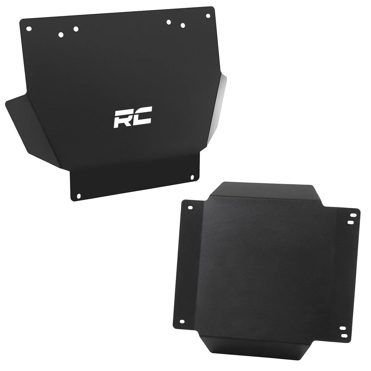 Rough Country front skid plate view protecting Tacoma front drivetrain