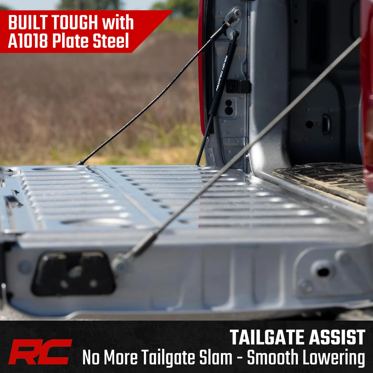 Rough Country hardware kit laid out showing included bolts for easy installation