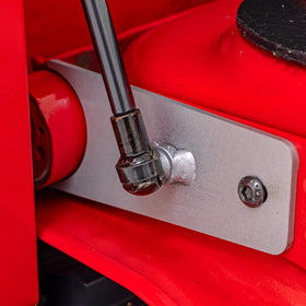Rough Country installed on driver side of Silverado illustrating no-drill bolt-on convenience
