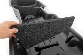 Rough Country textured anti-skid floor preventing gear movement while driving
