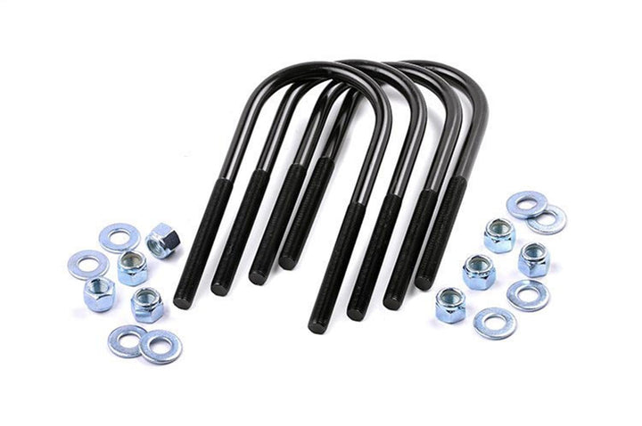 Rough Country U-bolts front view showing e-coated finish and durable fit