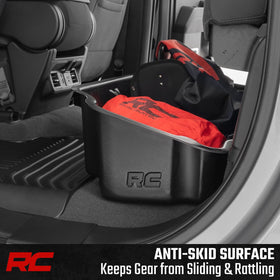 Rough Country detail of optional lockable lid offering secure storage for valuables