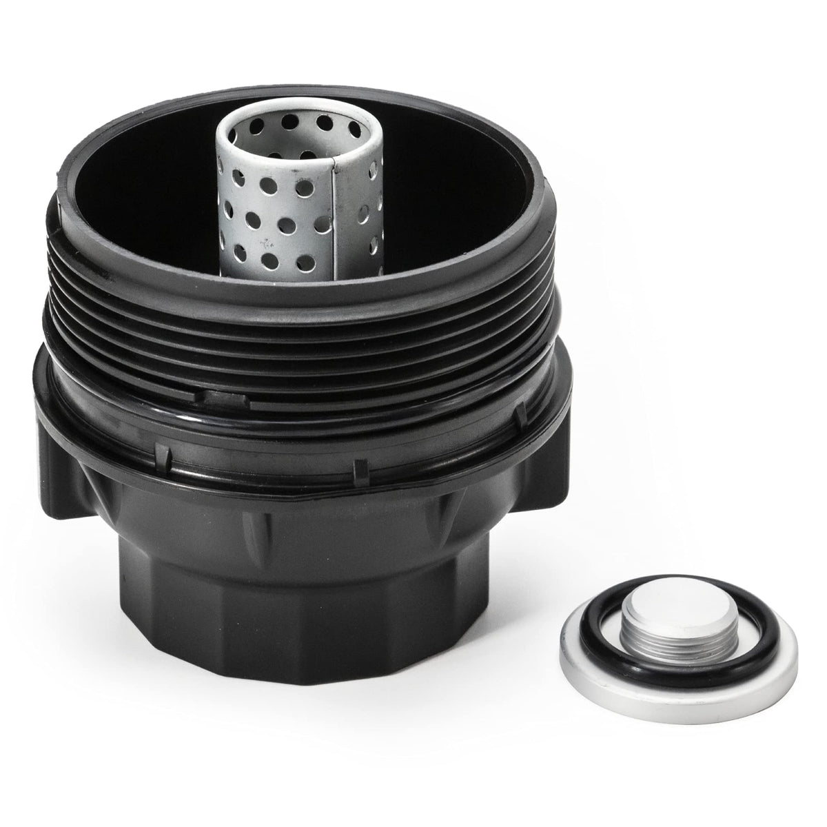 ROVIKE oil filter cap front view showing fit and finish benefit