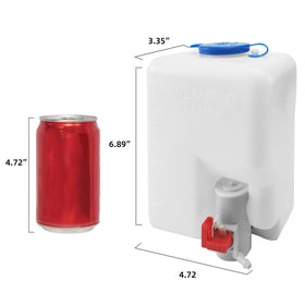 ROVIKE washer bottle and pump assembled illustrating compact 1.5L reservoir convenience