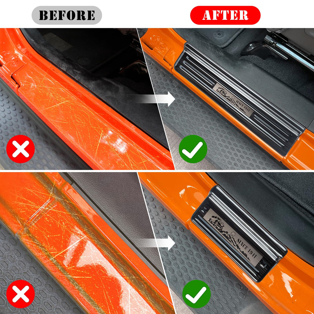 Rowa sill installed on Jeep showing seamless fit and protection benefit