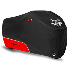 ROWYEET cover on bike front view showing full protection and curb appeal