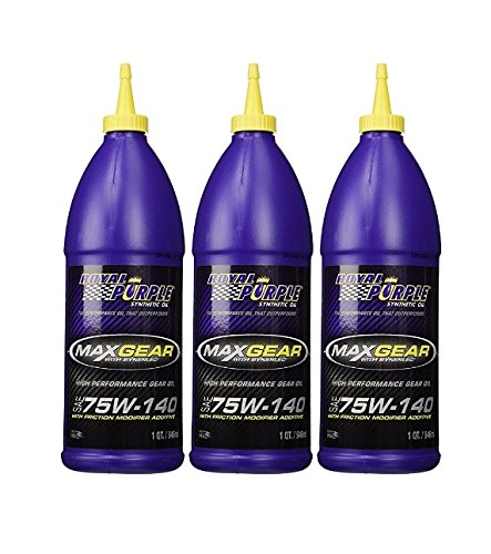 Royal Purple front quart bottle displaying label and heavy-duty gear protection