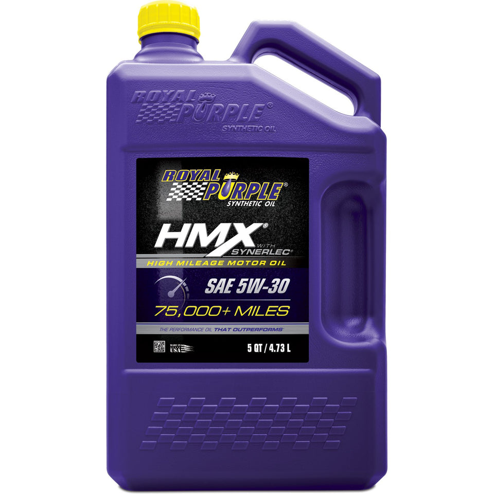 Royal Purple 11748 front packaging showing label and benefits for high-mileage engines