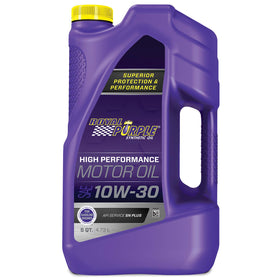 Royal Purple front label showing product and benefits for engine protection