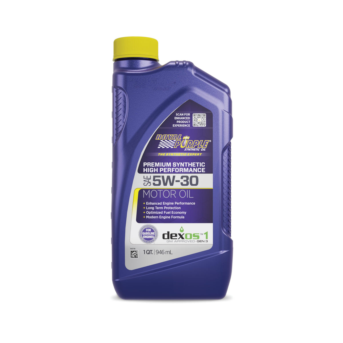 Royal Purple front bottle view showing branding and product size benefits