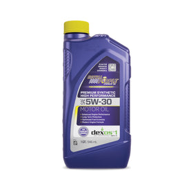 Royal Purple front bottle view showing branding and product size benefits