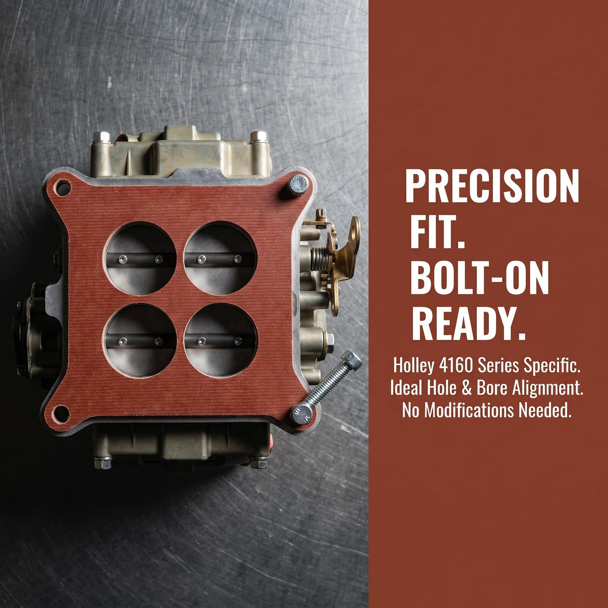 RoyalAir spacer installed on carburetor illustrating cooler fuel temperatures