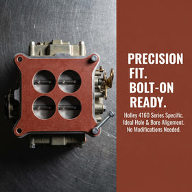 RoyalAir spacer installed on carburetor illustrating cooler fuel temperatures