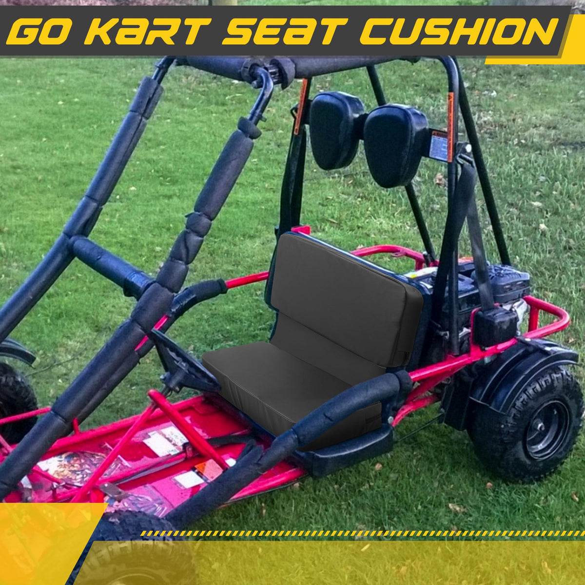 ROYALAY installed seat in go-kart demonstrating secure fit and grip