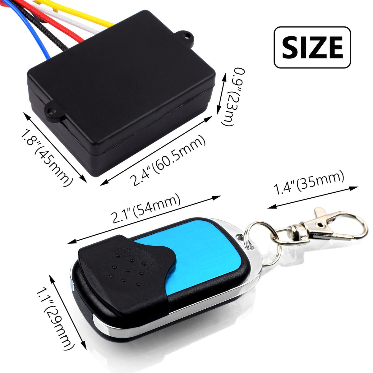 Royitay handheld remote front view, compact design for convenient control