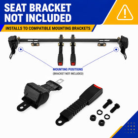Roykaw installed on golf cart rear seat showing passenger protection