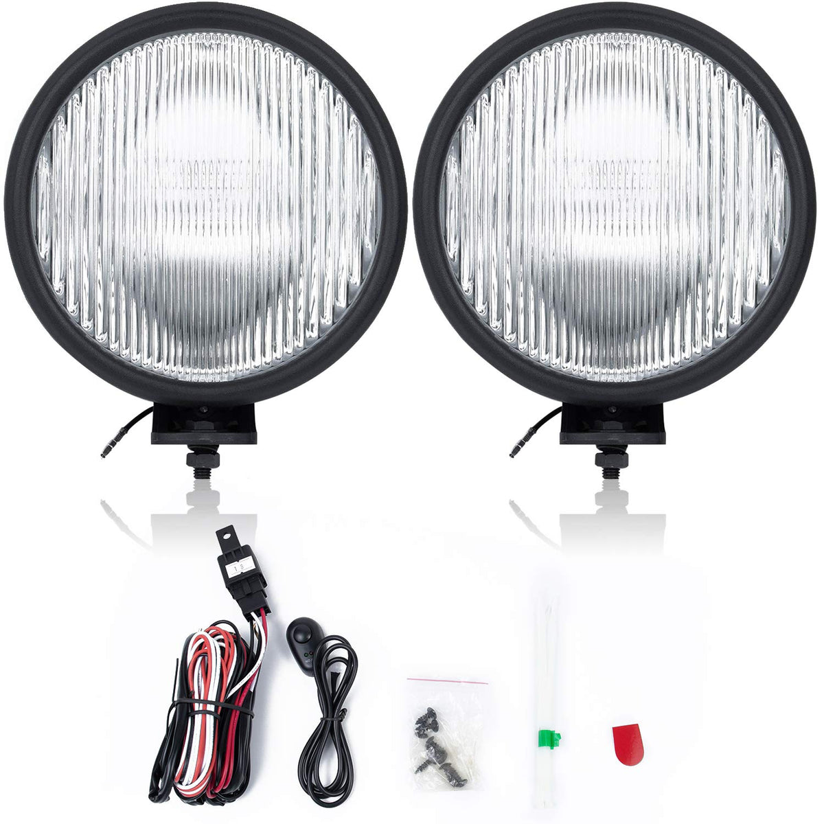 RP Remarkable Power FL7091 front view showing pair of fog lamps, ready for OEM-style replacement
