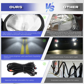 RP Remarkable Power lamp held in hand for scale, compact OEM-sized design for Jeep Wrangler TJ