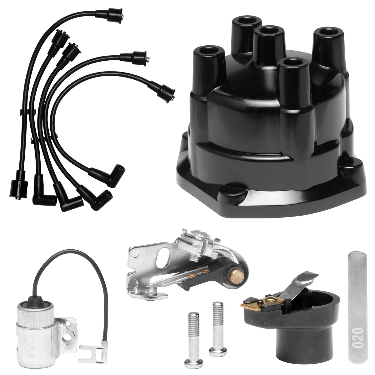 RPS distributor cap front view showing fit and improved conductivity