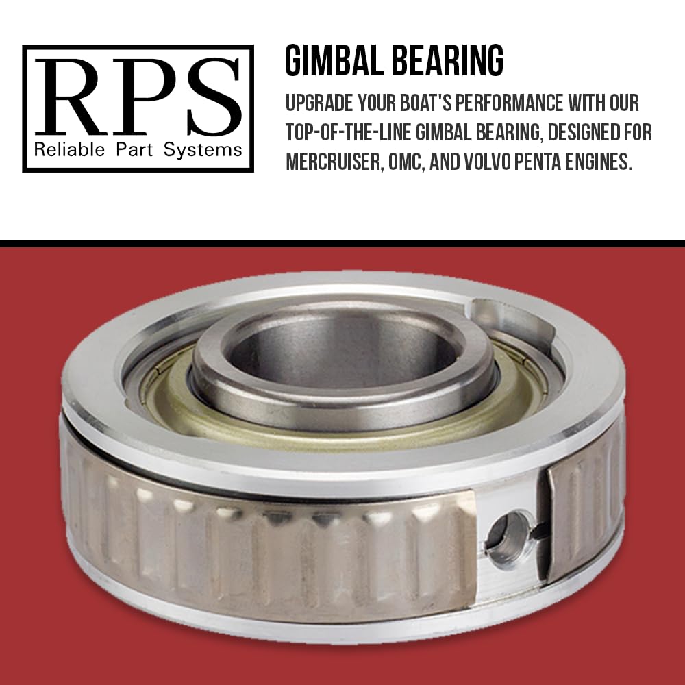 RPS side profile of gimbal bearing illustrating compact design and alignment benefit