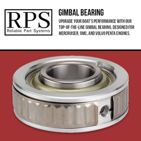 RPS side profile of gimbal bearing illustrating compact design and alignment benefit