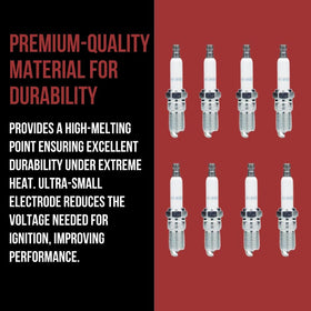 RPS spark plug beside ruler showing dimensions for accurate fit comparison
