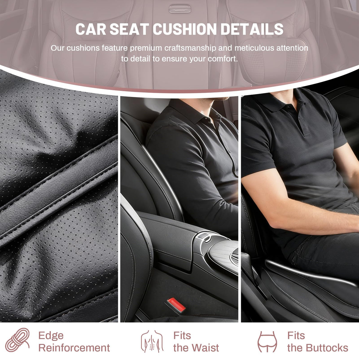 RPWCO installed in car driver seat demonstrating comfort and seat protection